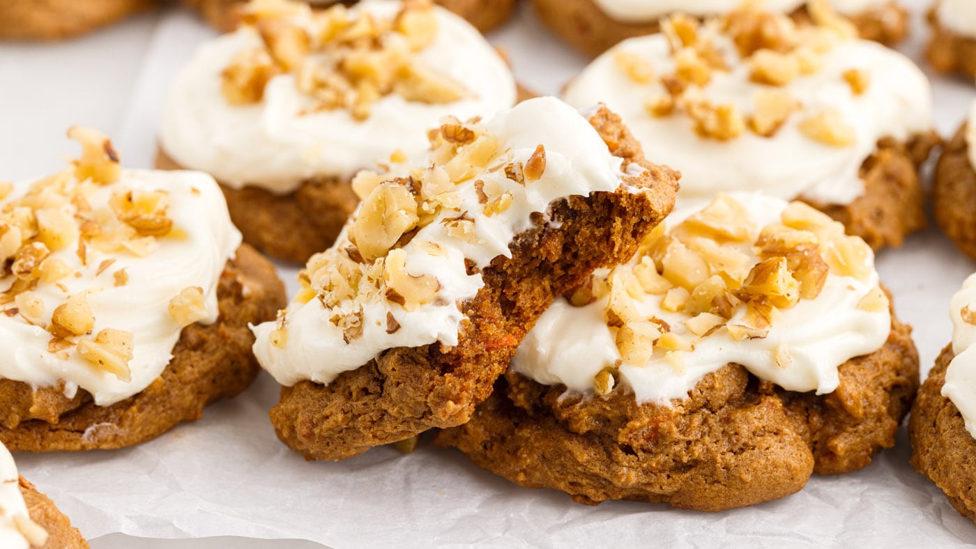 Carrot Cake Mix Cookies