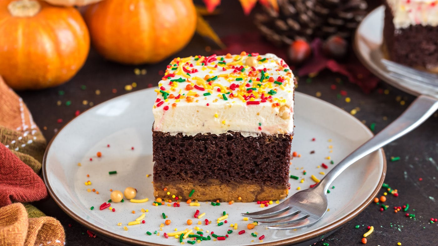 It’s MAGIC! Chocolate Pumpkin Cake!