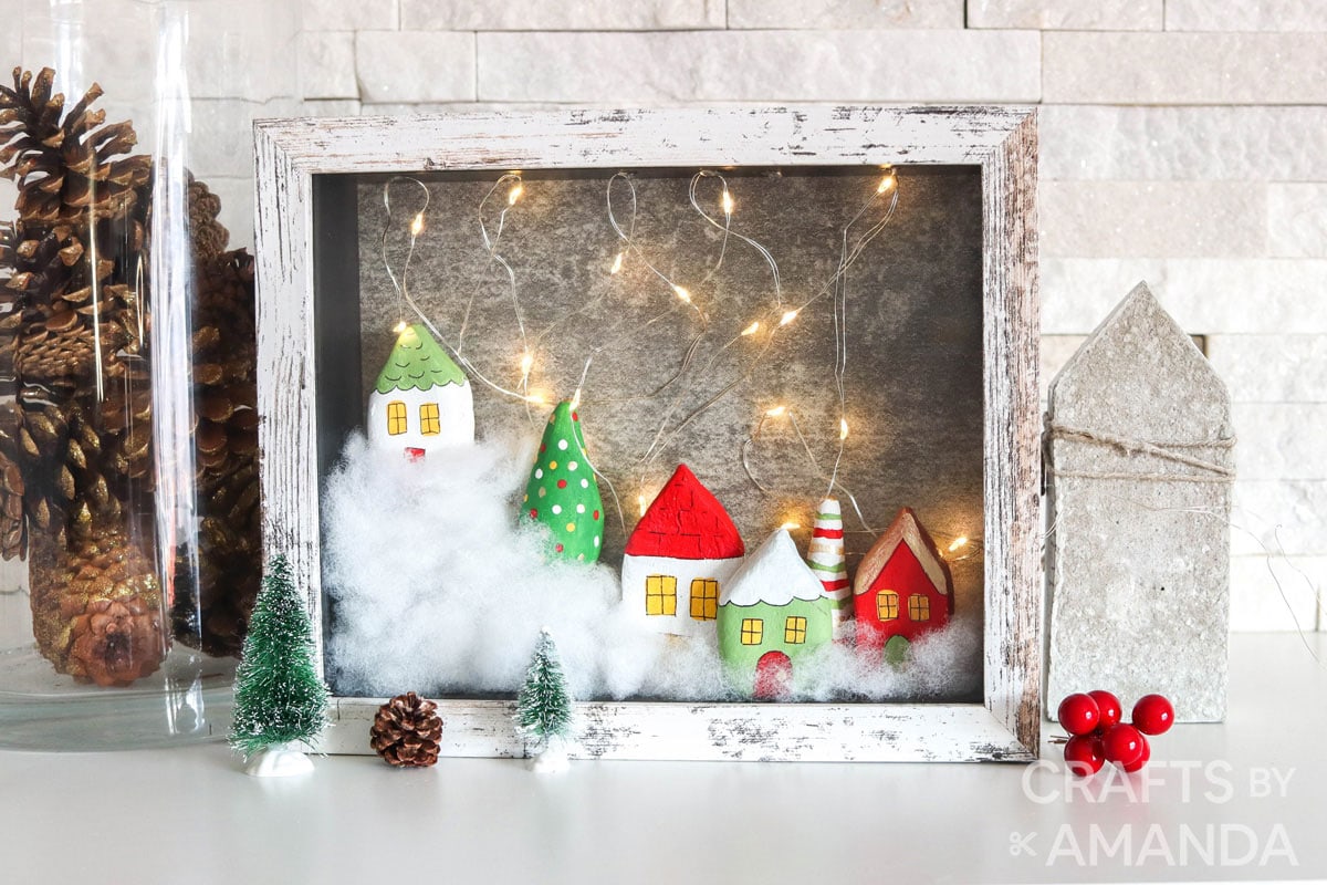 Christmas Village Shadowbox