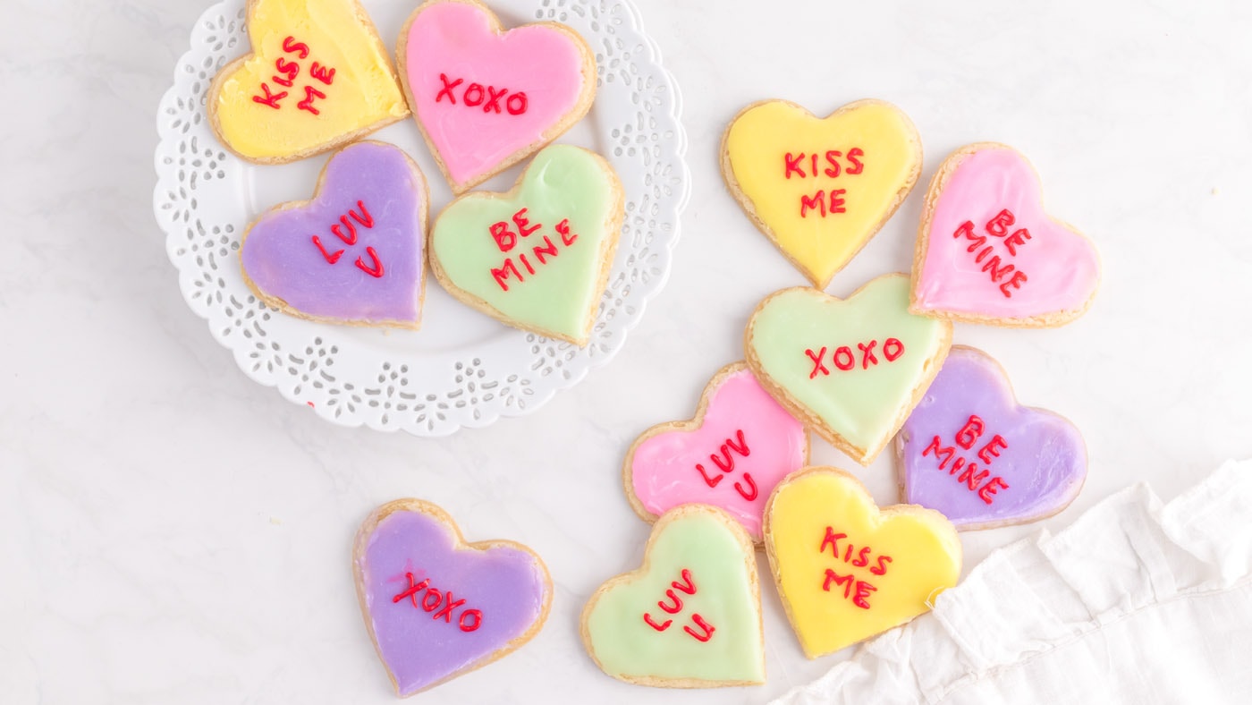 Conversation Heart Cookies