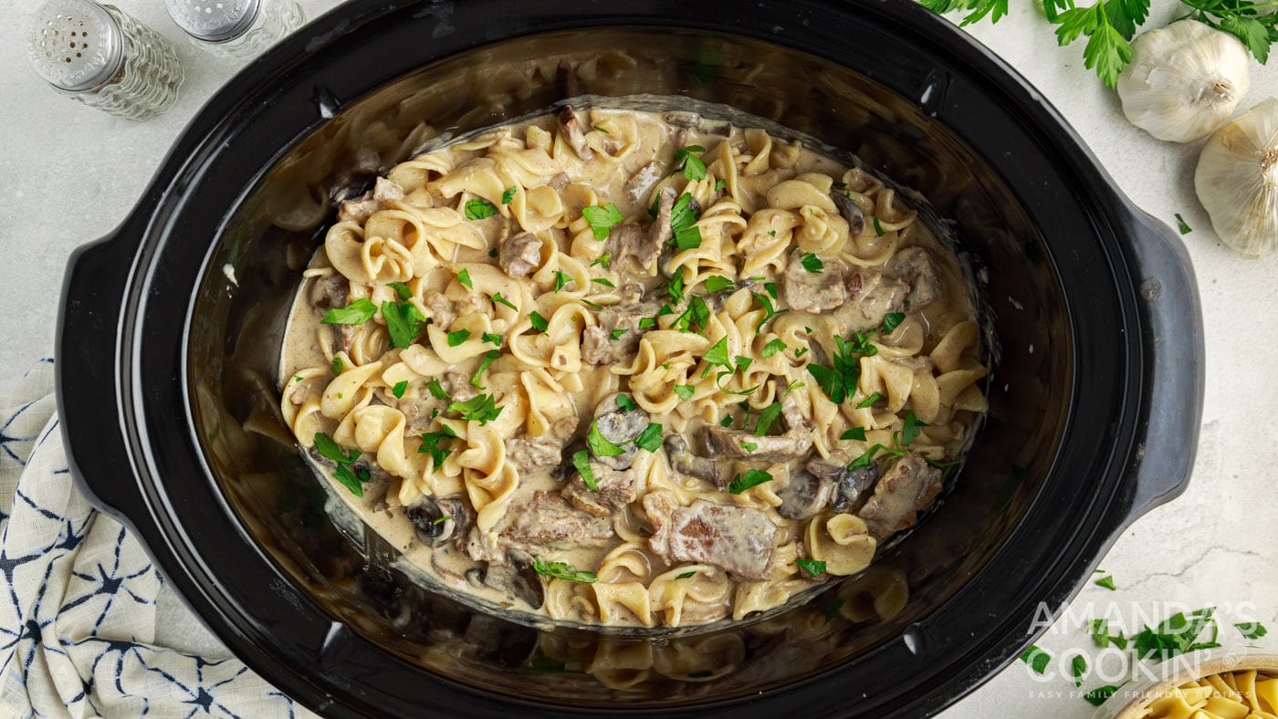 Crockpot Beef Stroganoff