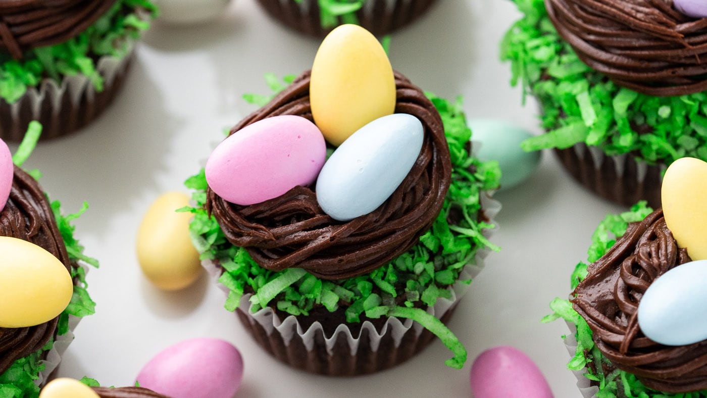 Easter Nest Cupcakes