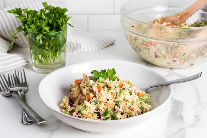 Greek Quinoa Chicken Salad | {Easy Chicken Salad} 365 Days of Baking