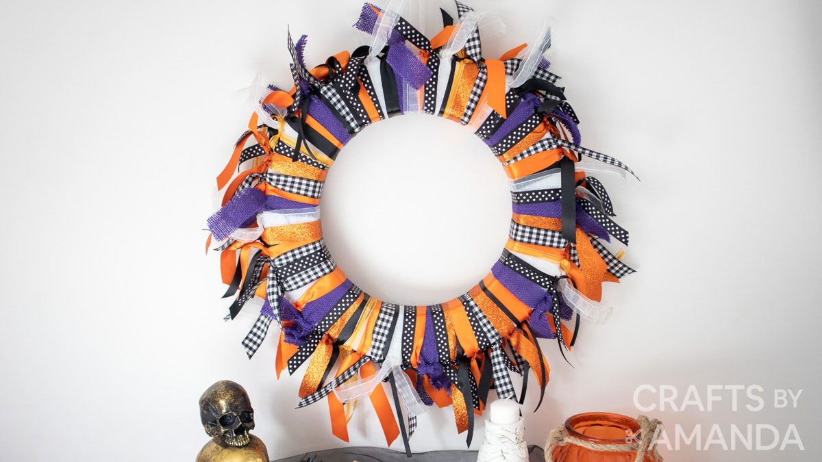 Halloween Ribbon Wreath