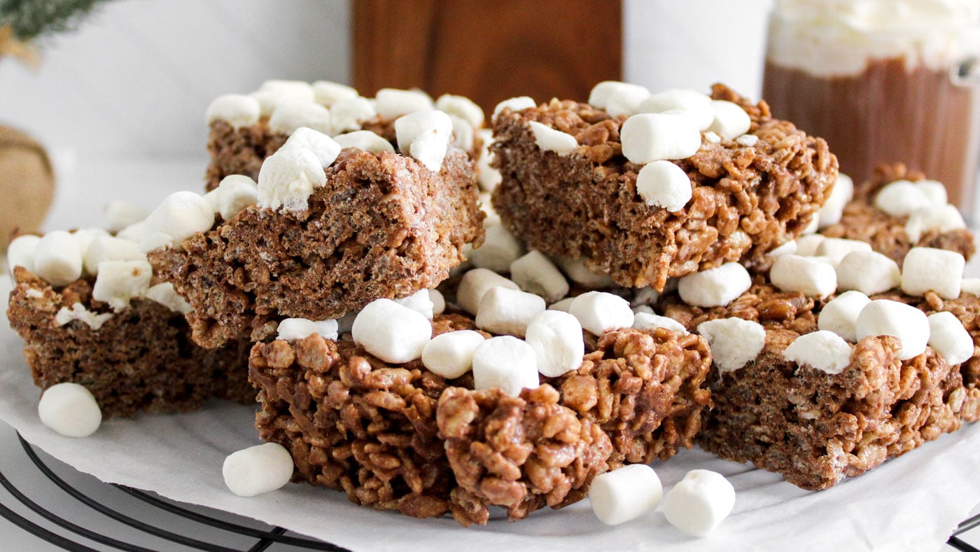 Hot Cocoa Rice Krispie Treats