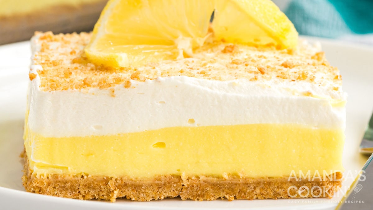 Lemon Cream Cheese Pudding Dessert