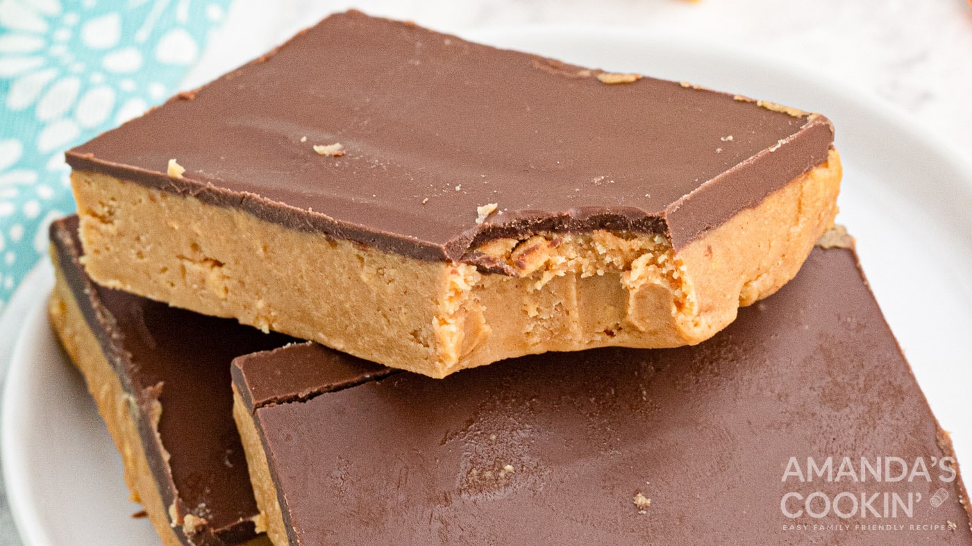 No Bake Chocolate Peanut Butter Bars