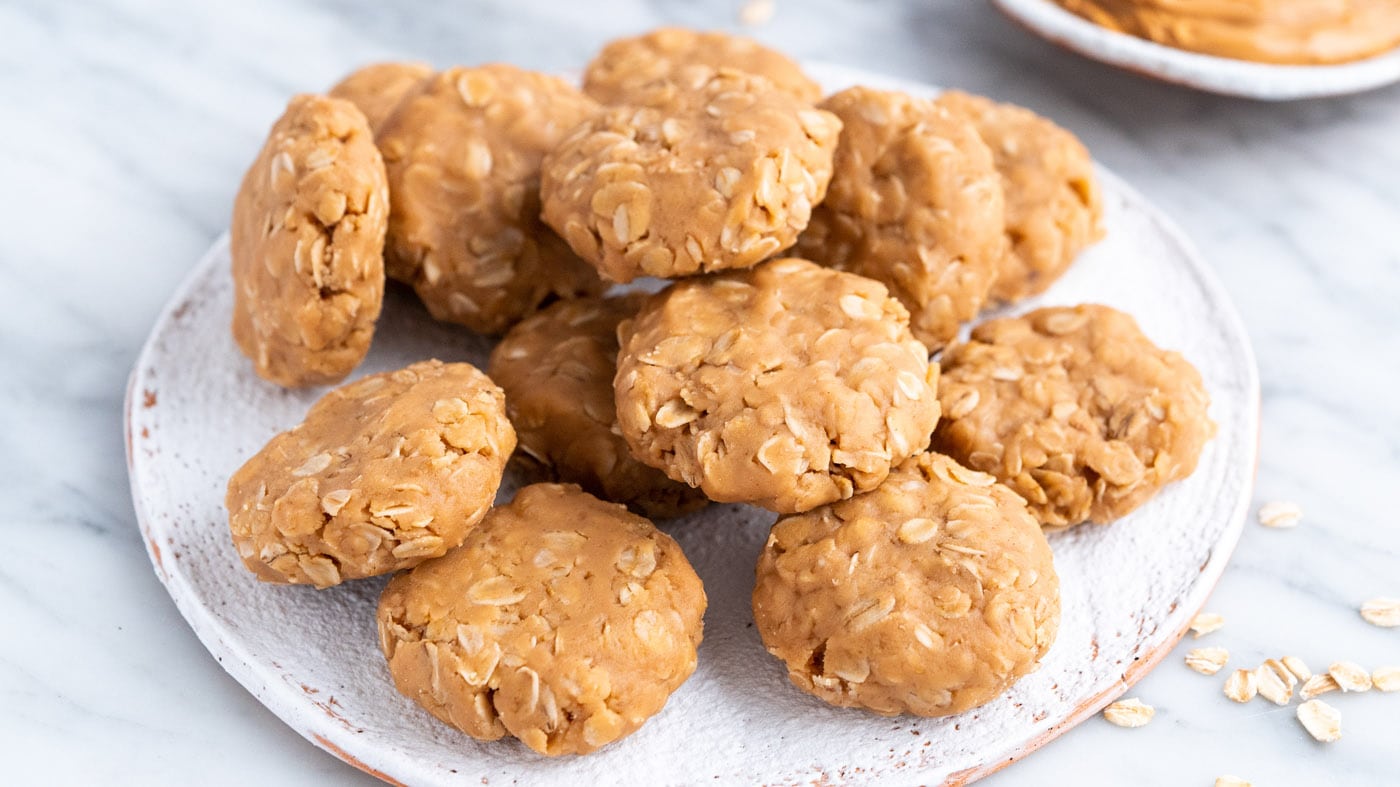 No Bake Peanut Butter Cookies