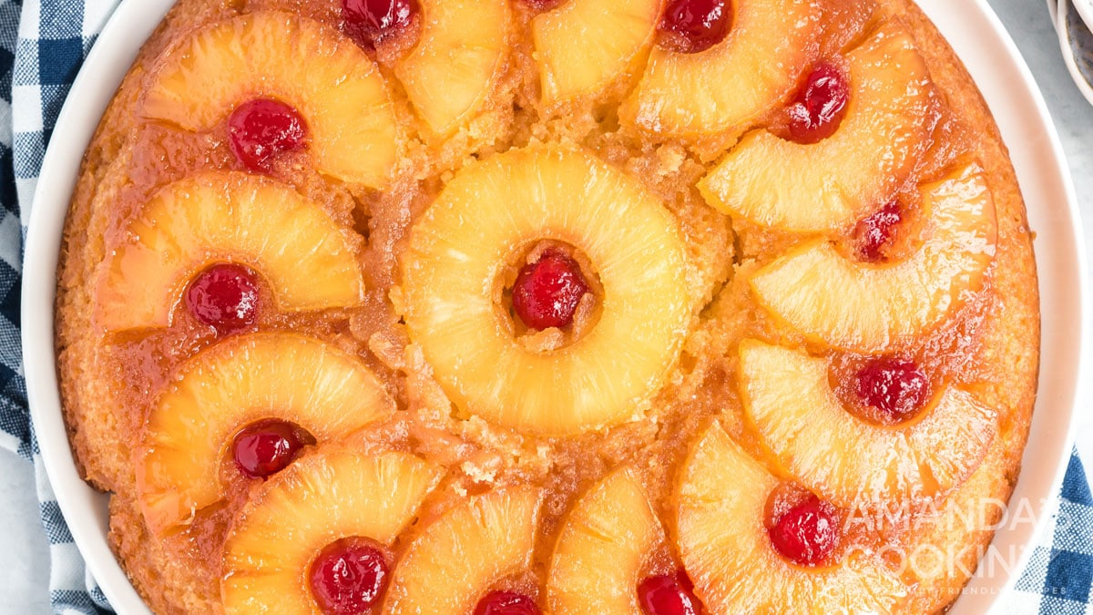 Cast Iron Skillet Pineapple Upside Down Cake!