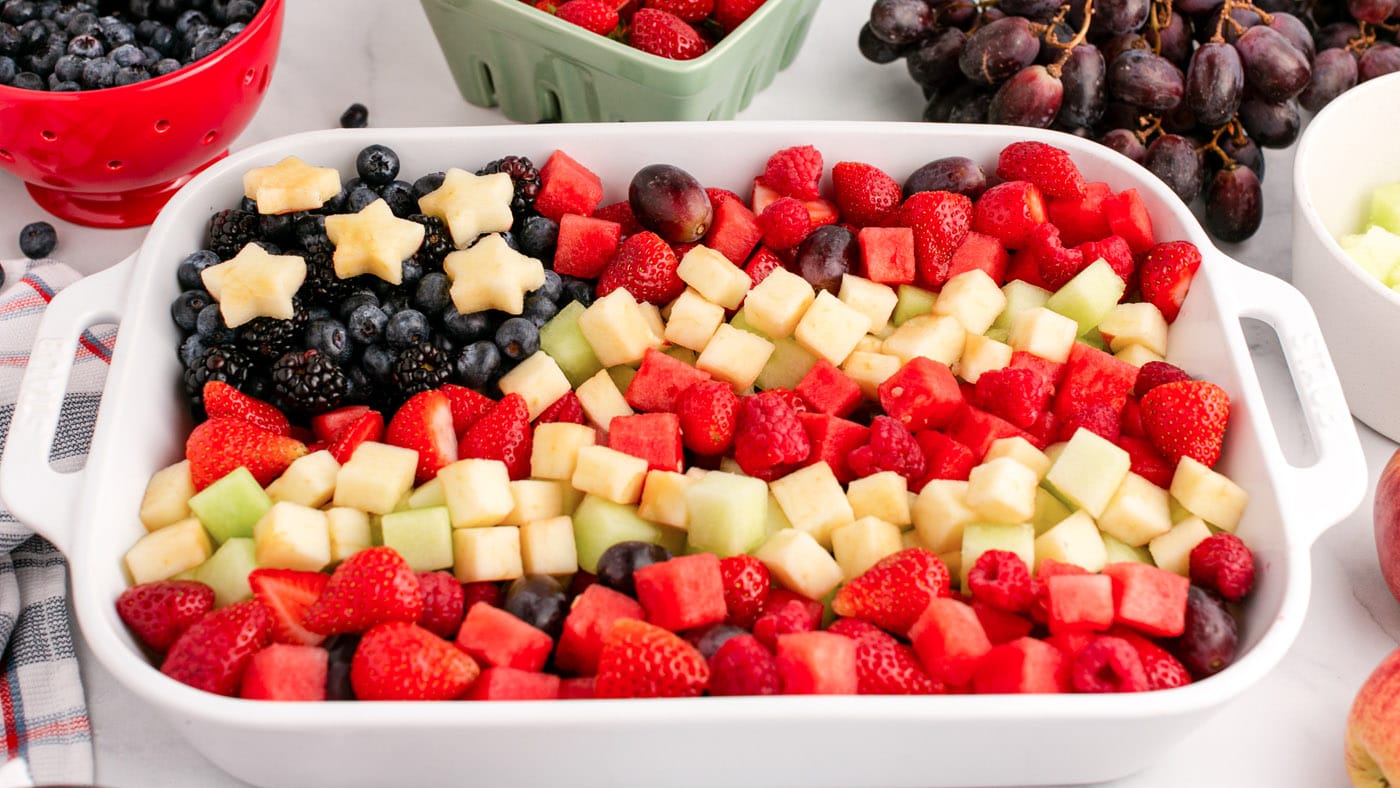 Red White & Blue Fruit Salad