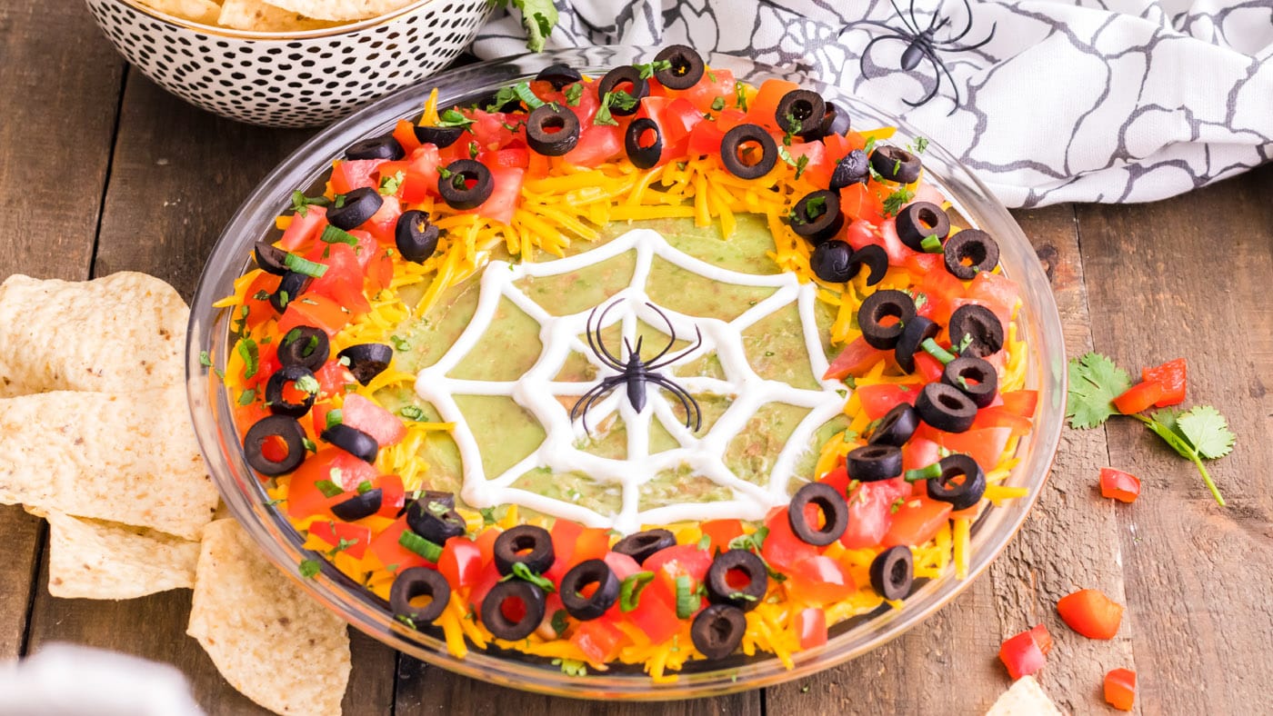 Spider Web Taco Dip