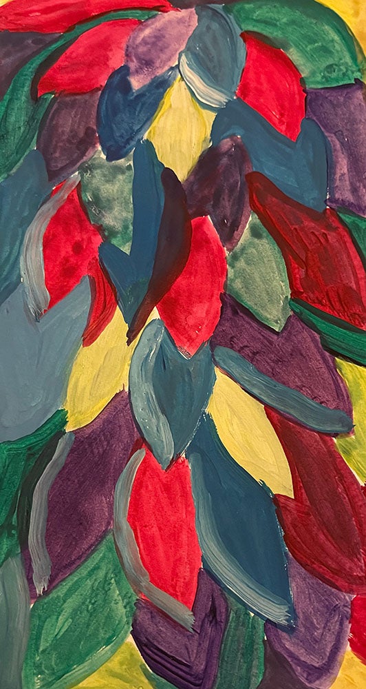 New Painting! Colorful leaves Watercolor