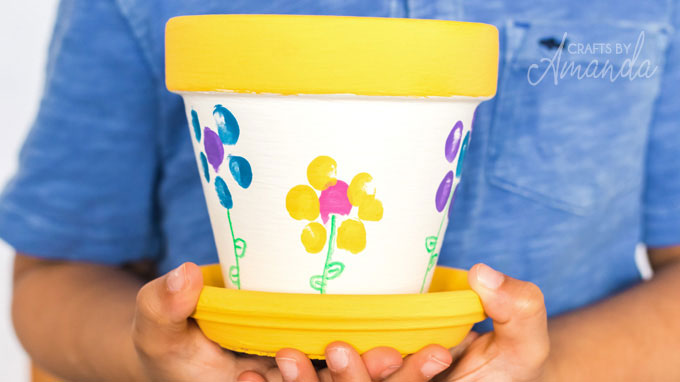 Fingerprint Flower Pots