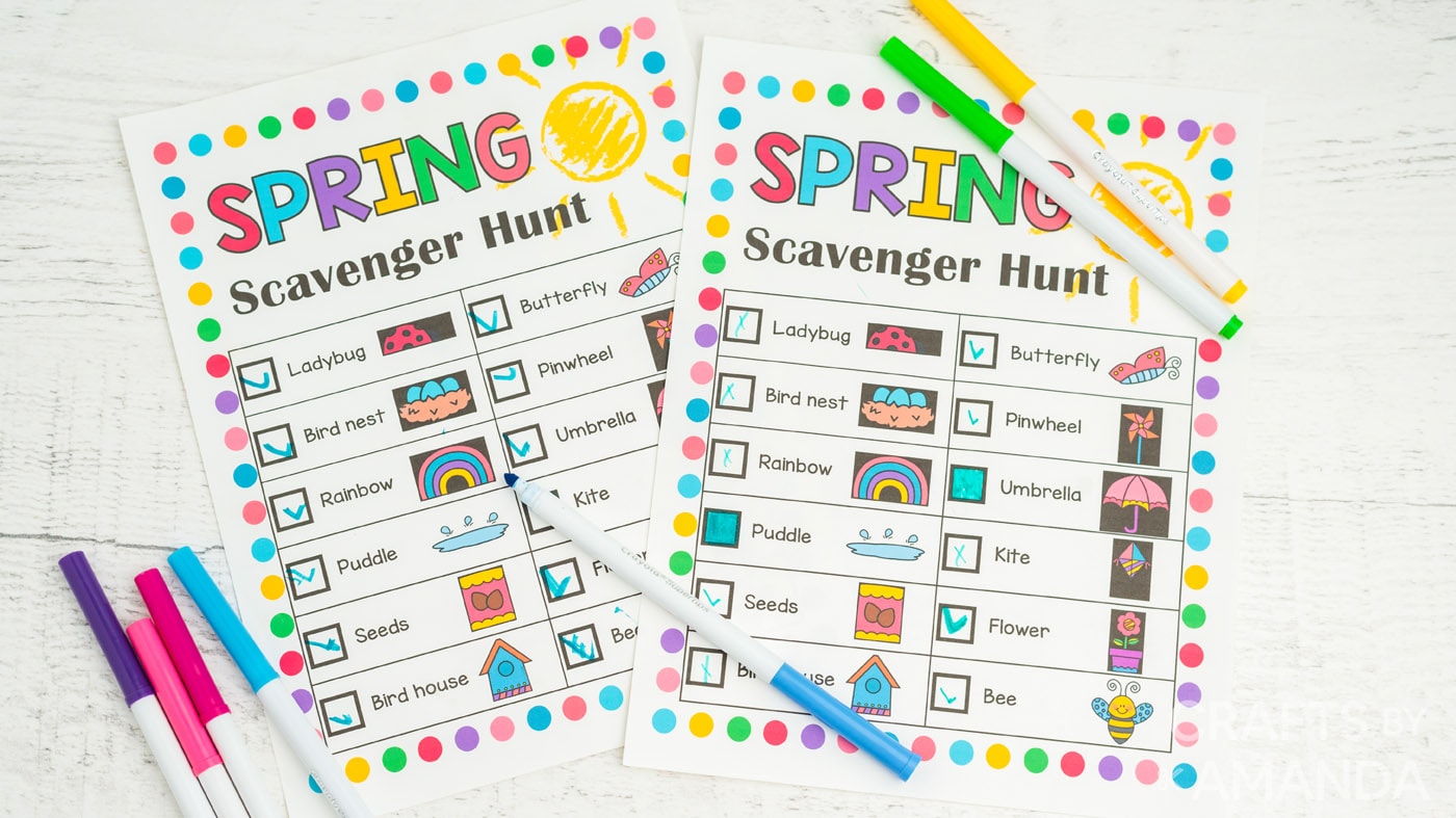 Spring Scavenger Hunt – Free Printable