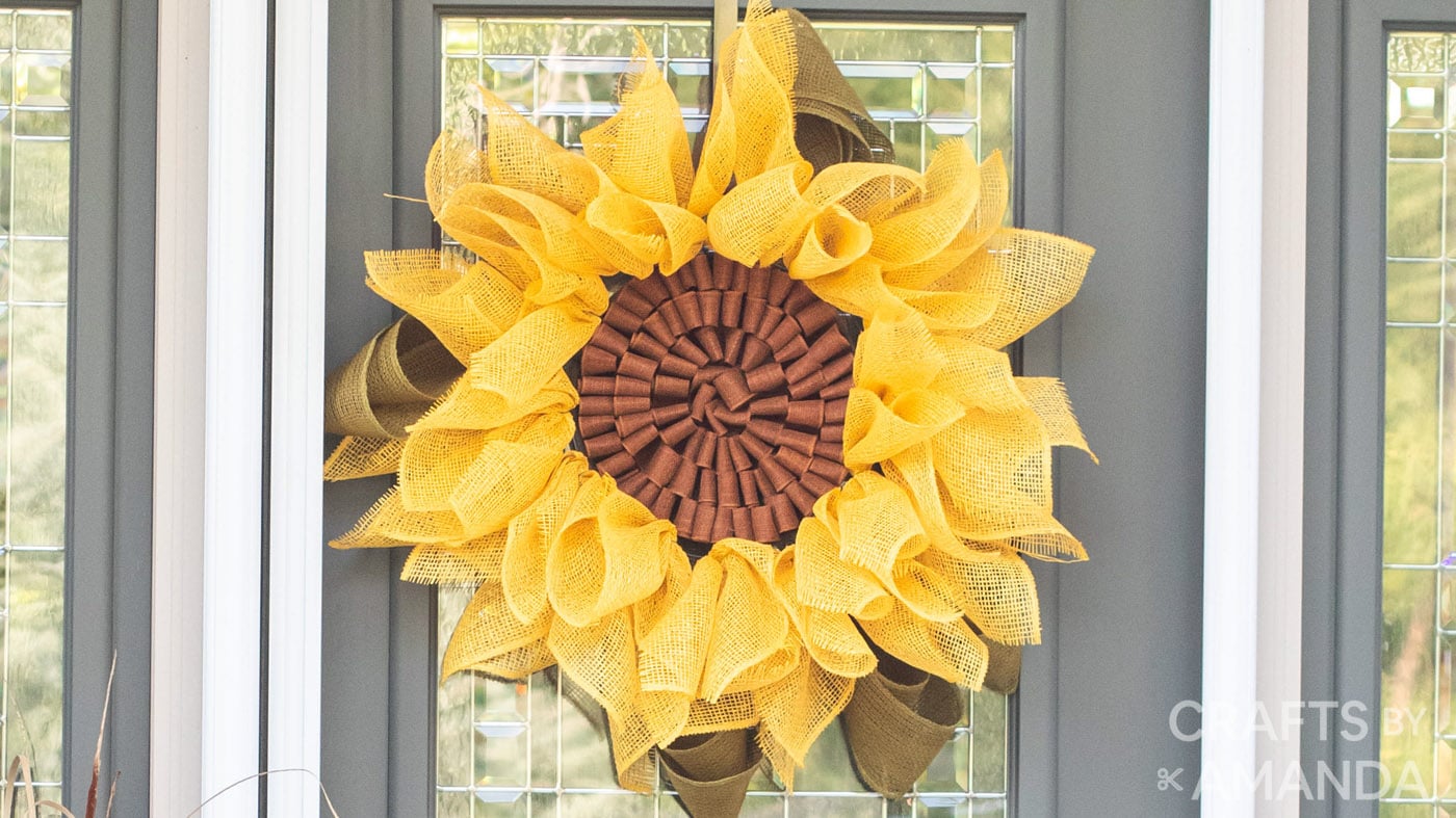 DIY Sunflower Wreath