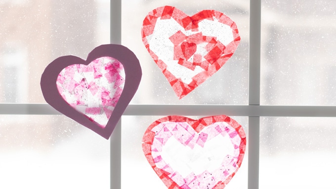 Heart Suncatcher Craft for Kids