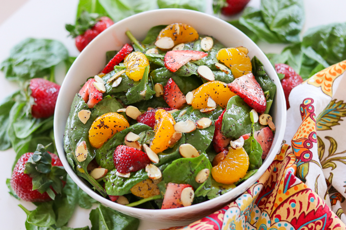 Strawberry Spinach Salad