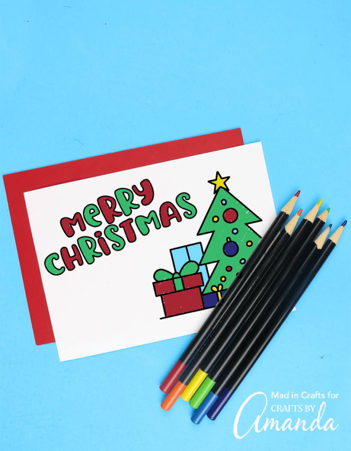 Christmas Coloring Card