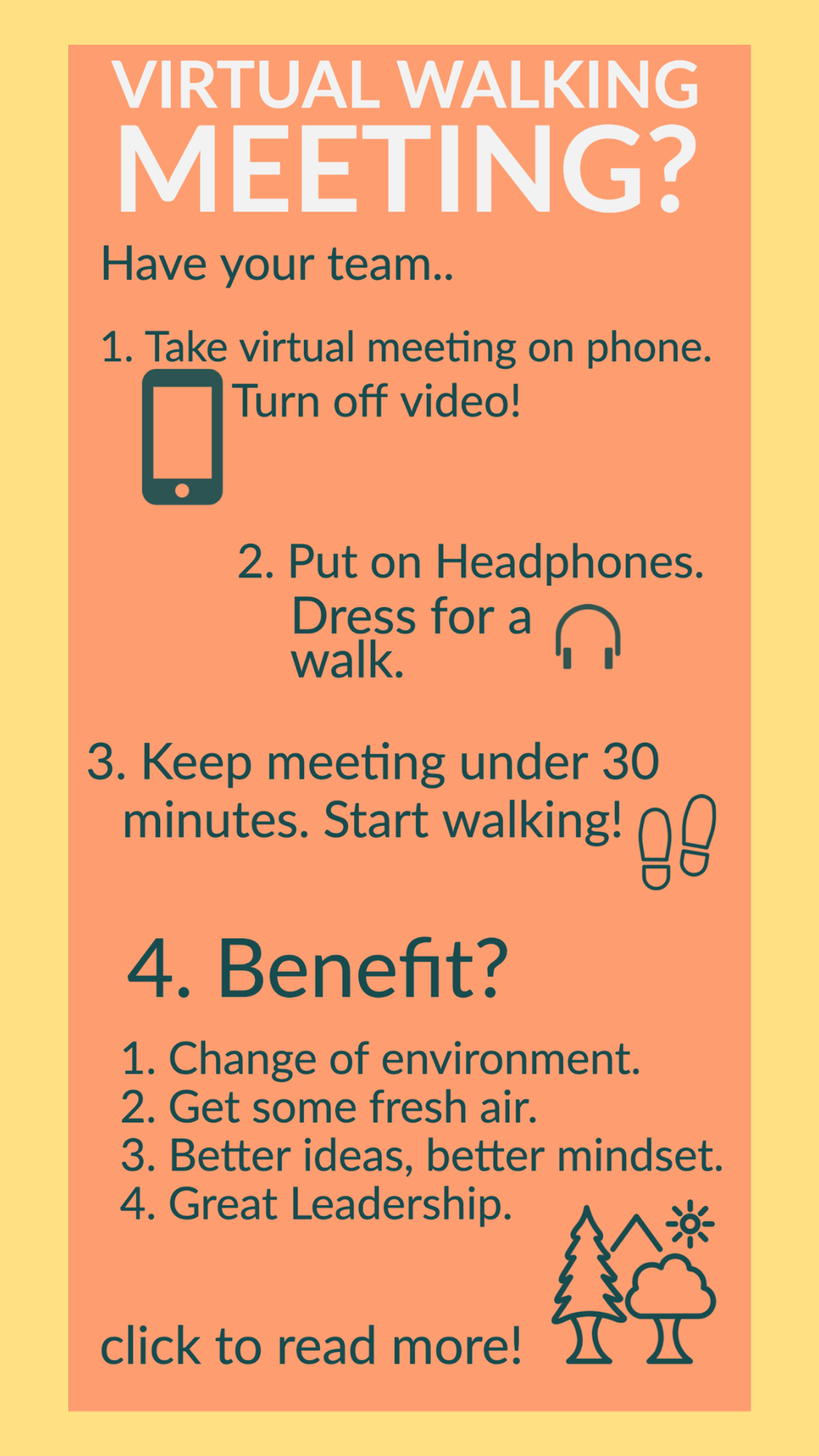 Walking Virtual Meeting