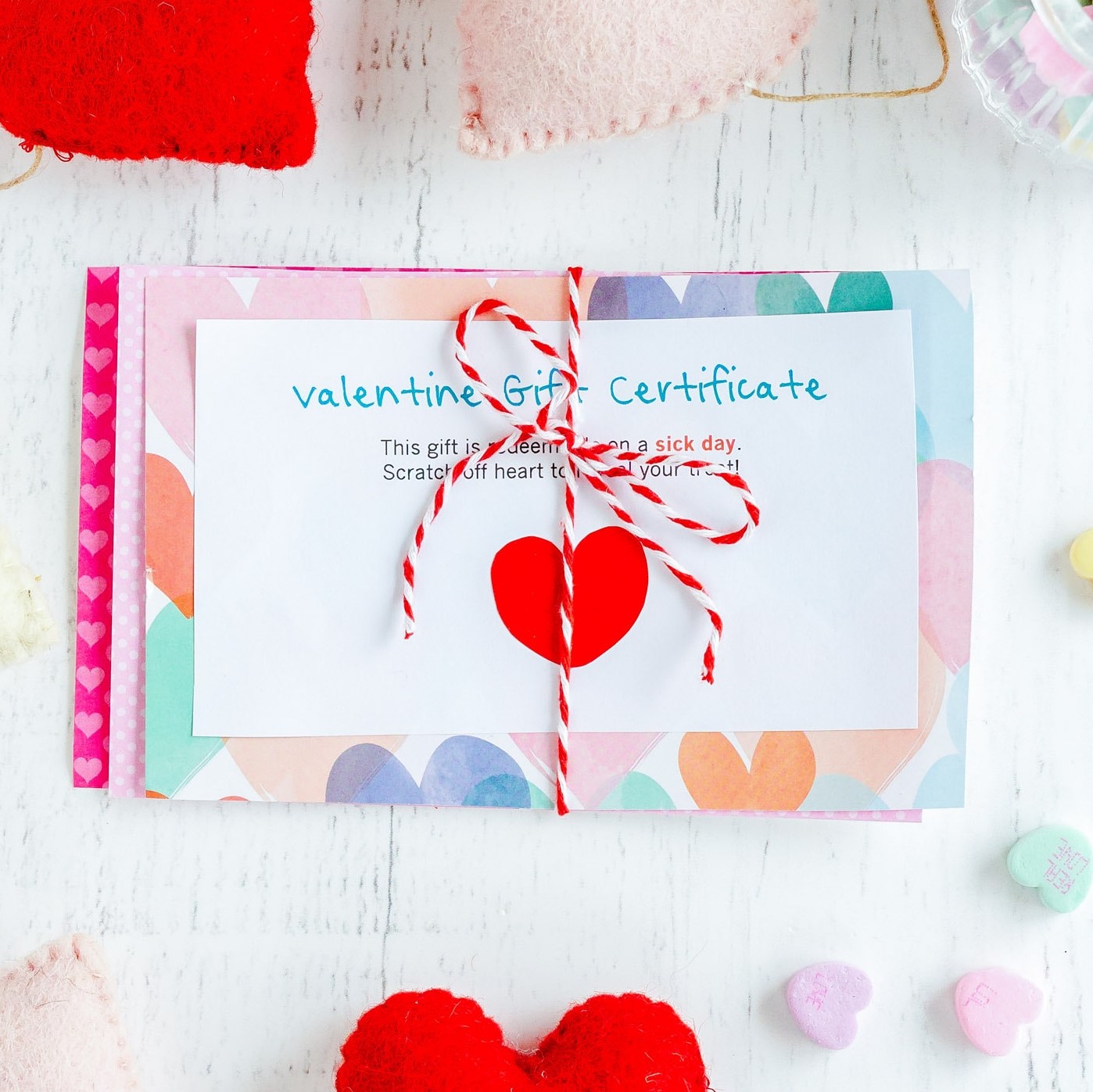 Scratch Off Valentine Gift Certificates