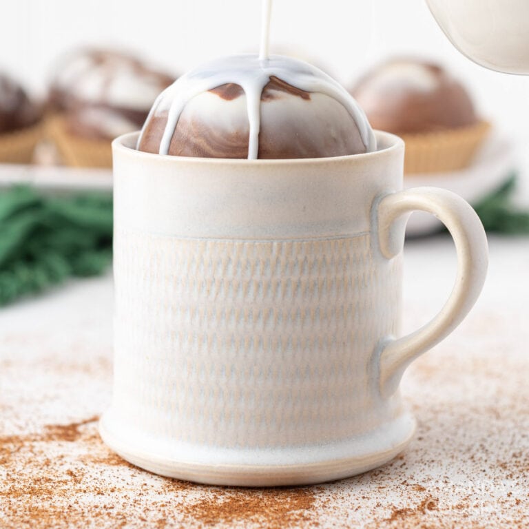 Marbled Mocha Hot Cocoa Bombs