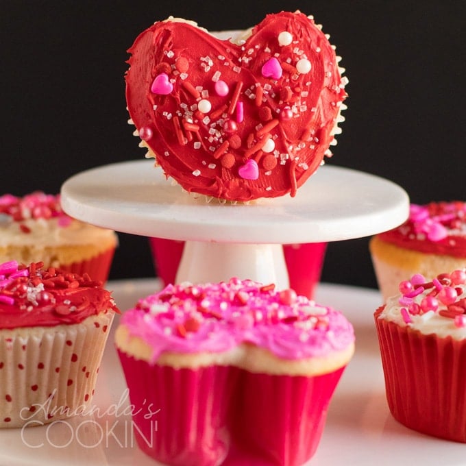 Valentine Heart Cupcakes