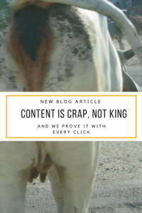 Content is crap, not king