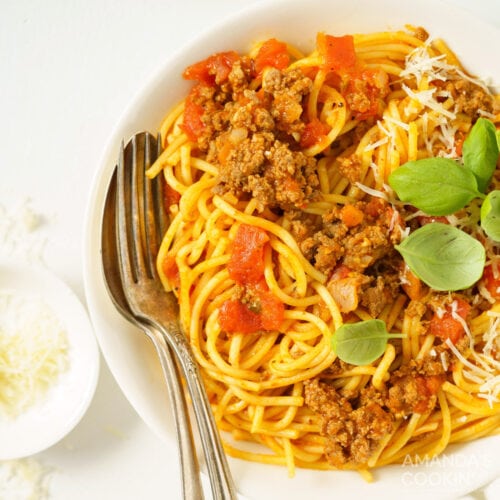 Instant Pot Spaghetti and Meat Sauce