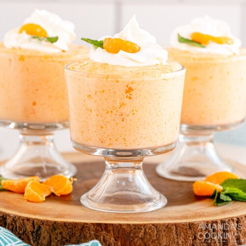 Whipped Jello Mandarin Orange Mousse