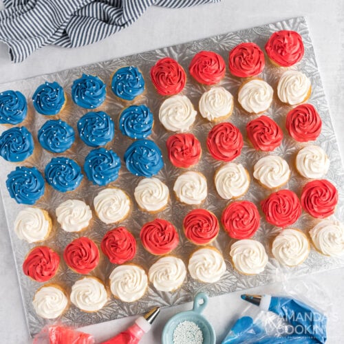 American Flag Cupcakes