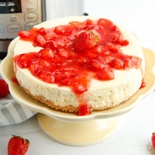 Instant Pot Strawberry Cheesecake